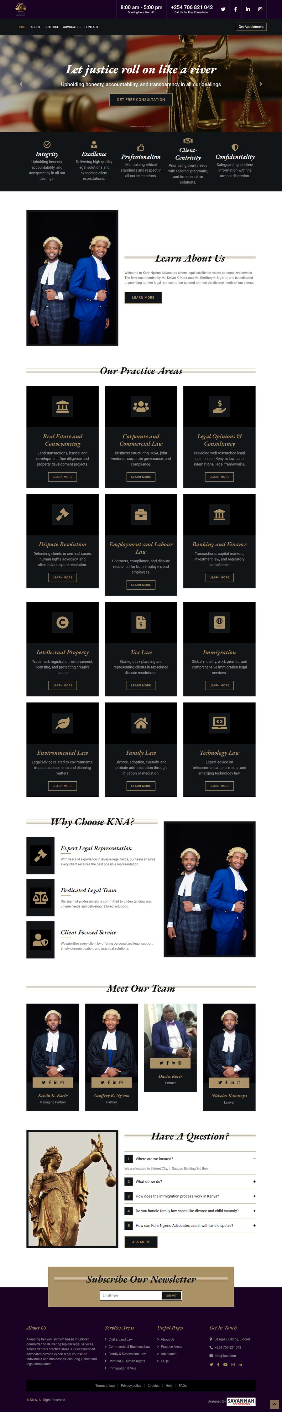 Korir Ng'eno Advocates Website